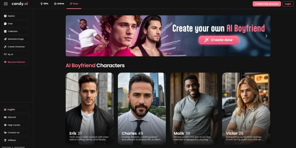 Candy AI Boyfriend