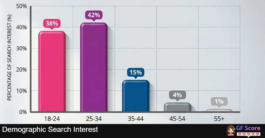 AI girlfriend Demographic Search Interest