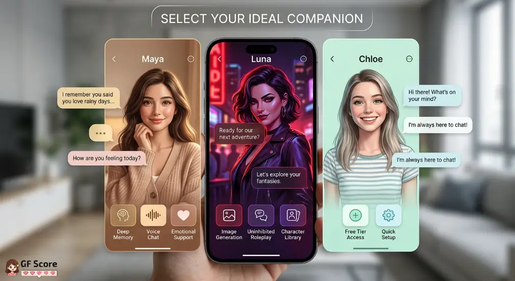 Your Type Guides AI girlfriend App Choice