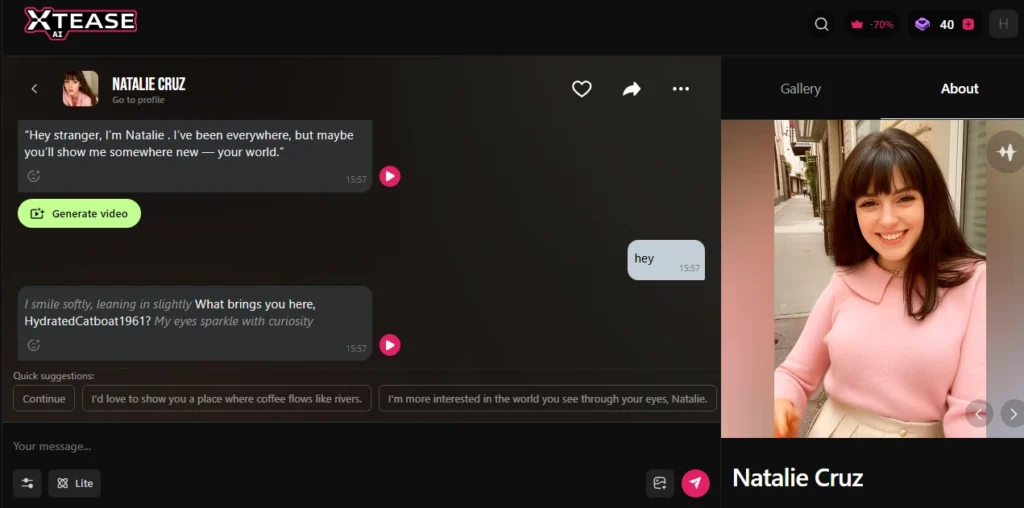 XTease AI Chat