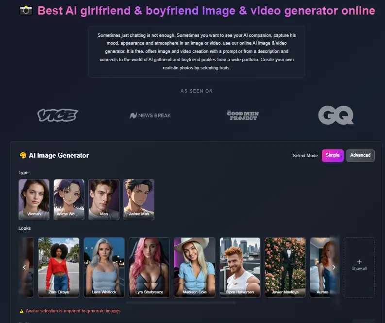 AI Image and Video Generation Flirtcam.ai