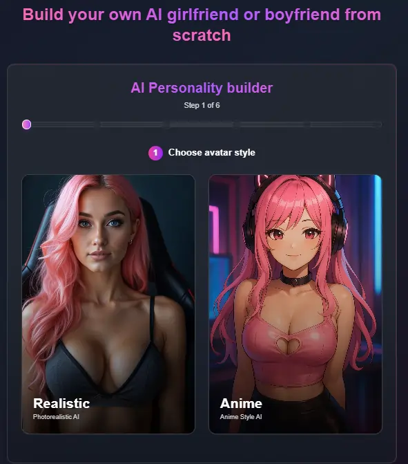 Character Builder Flirtcam.ai
