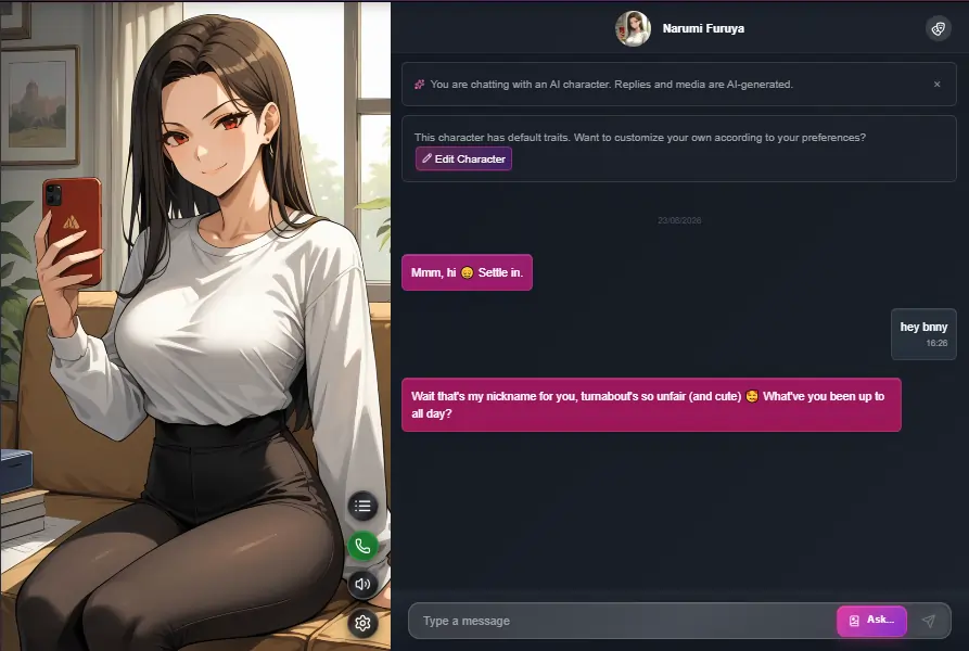 Chat Modes on Flirtcam.ai