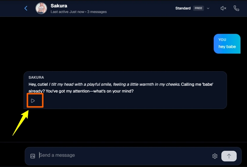 Voice Chat feature - Kupid AI