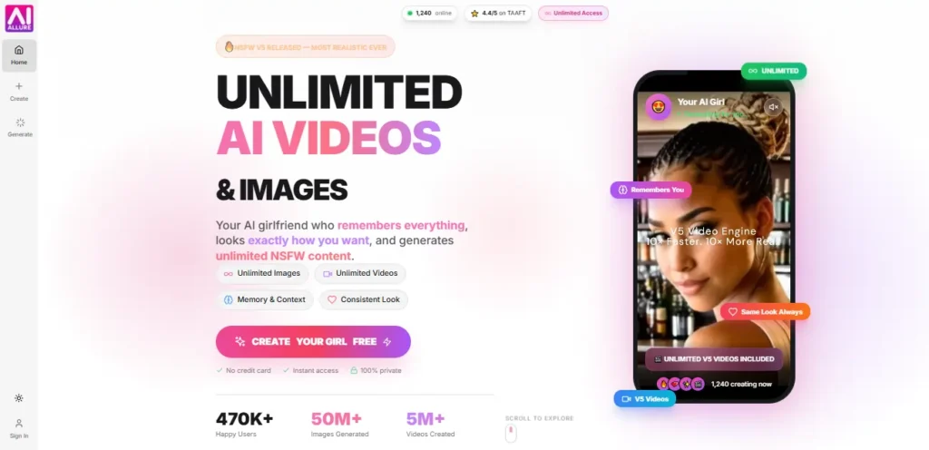 AIAllure Homepage